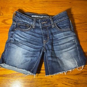 American Eagle Super Super Stretch jean shorts